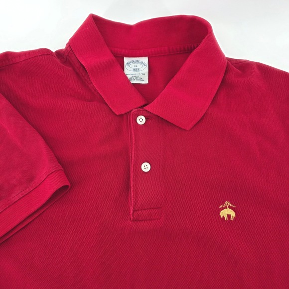 Brooks Brothers Other - Brooks Brothers 1818‎ Performance Polo Shirt Mens XL Slim Fit Red Cotton Golf
